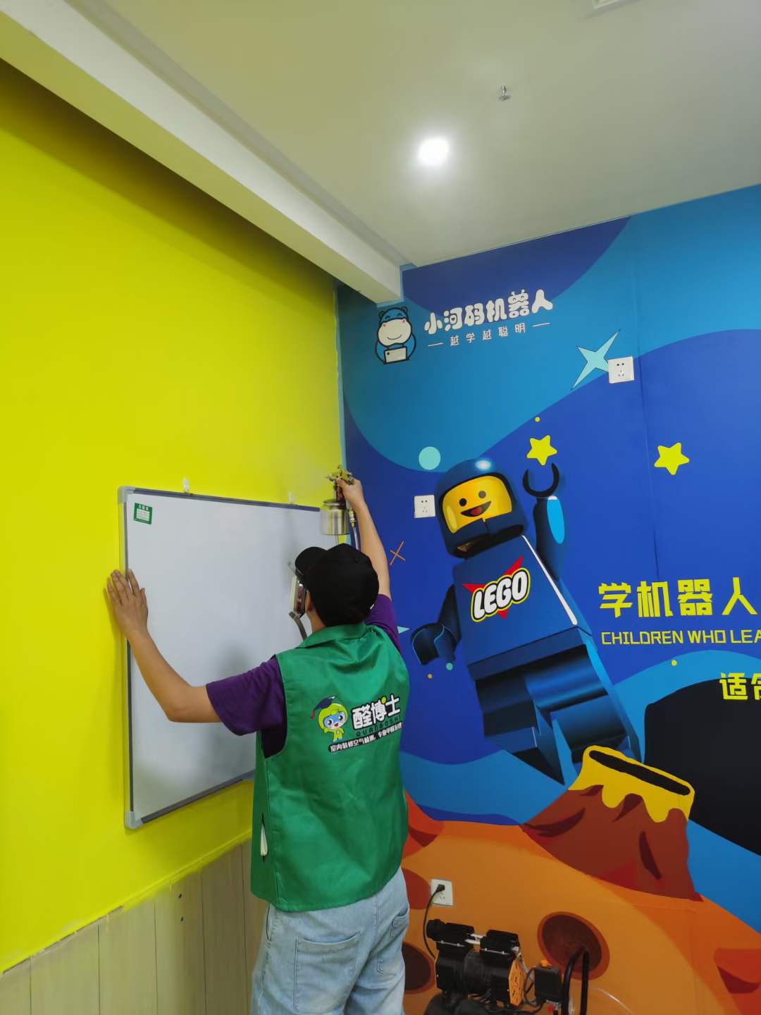 港口500平小河码机器人除甲醛